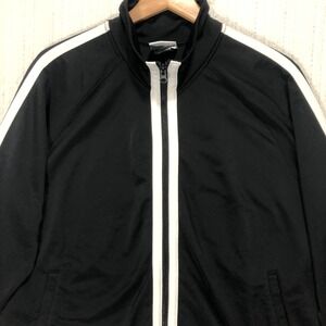 Champion Track Jacket Full Zip Black‎ White Athletic Athleticwear Men XL
